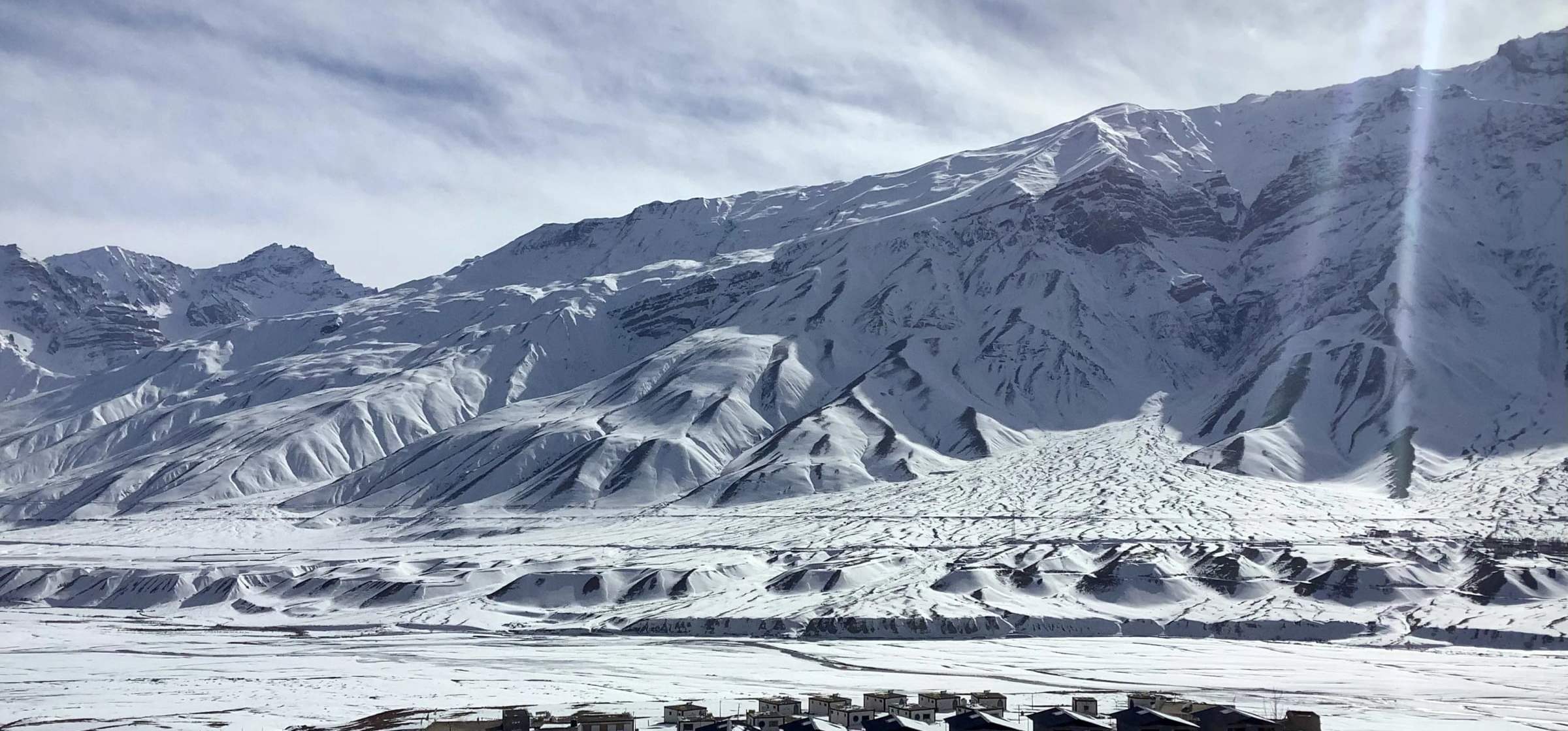 Snow-dusted mountains above the Spiti valley